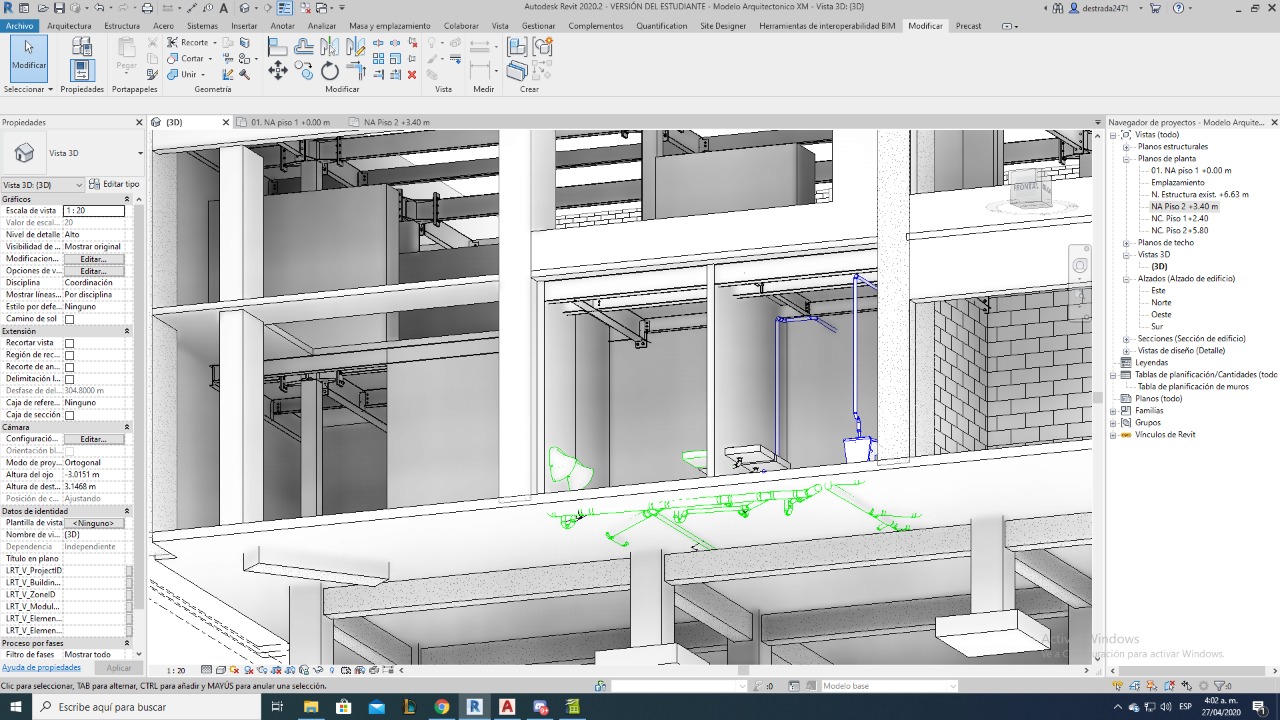 MODELACIÓN DE PROYECTOS EN BIM